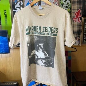 Warren Zevon rock tour pretty little poison short sleeve classic shirt Men SZ M